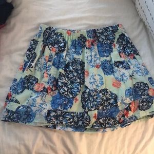 JCREW floral skirt with POCKETS!!